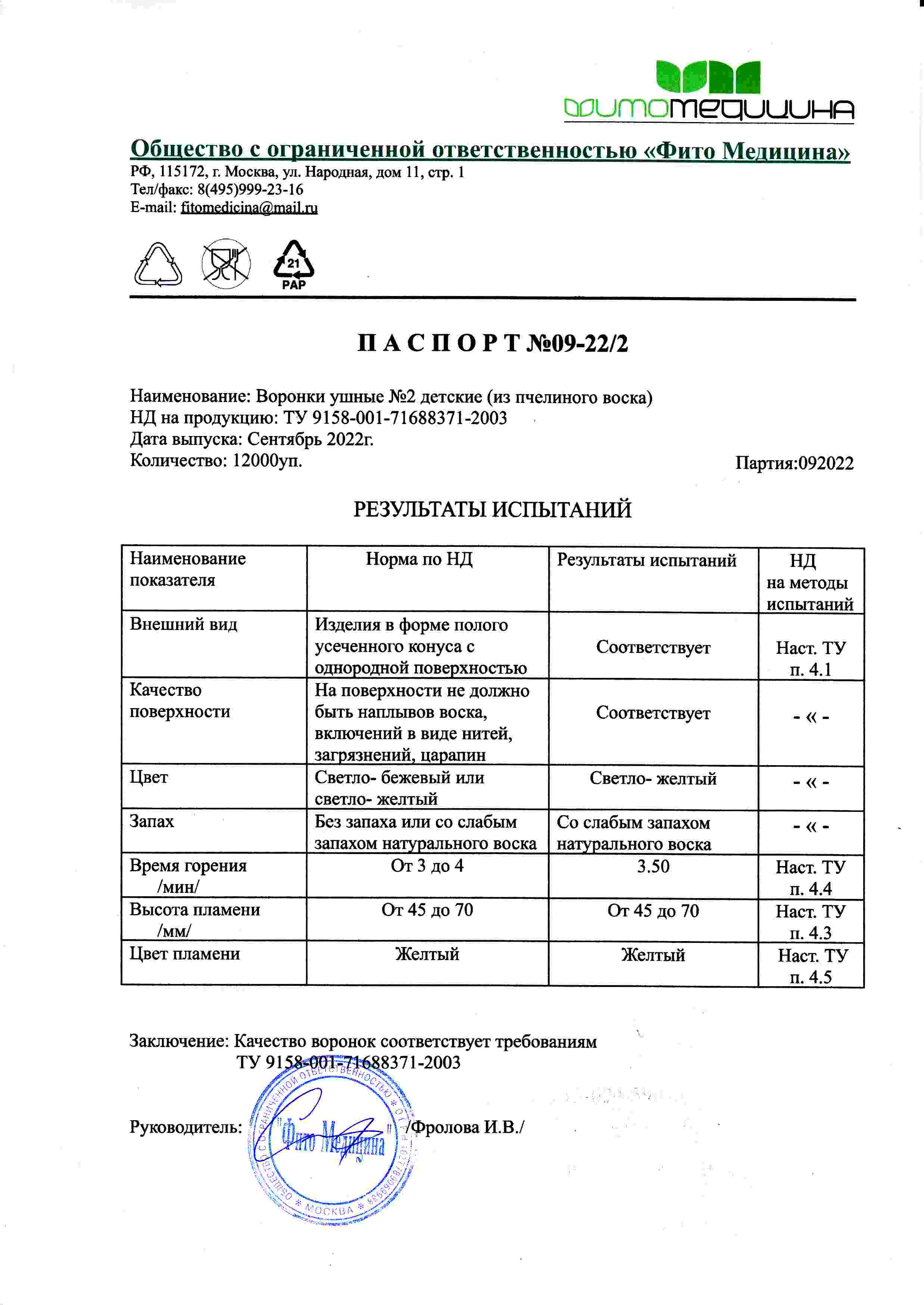 Паспорт №092022